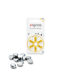 Signia size 10 Hearing Aid Batteries | 1 Packet (6 Batteries)
