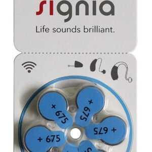 Signia size 675 Hearing Aid Batteries | 1 Packet (6 Batteries)